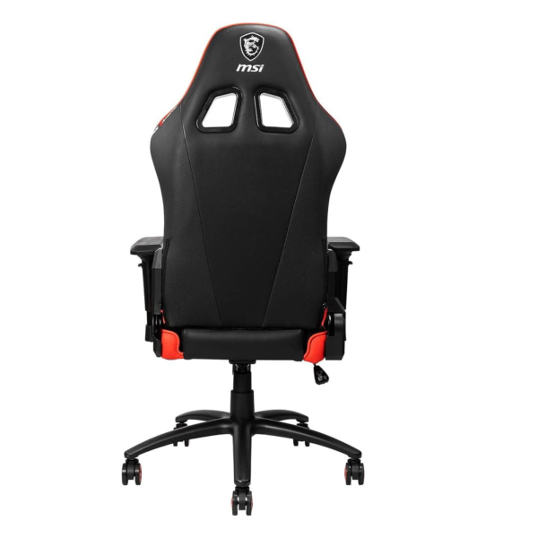 MSI mag ch120 gaming chair, PVC Leather, Steel Base, 180° Reliable Backrest, Class-4 Gas Lift Piston,Tilt Lock - Image 3