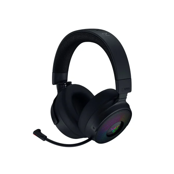 Razer Kraken V4 Wireless Gaming Headphones, 40mm Driver, Razer TriForce Titanium Type, Retractable Razer HyperClear Super Wideband Mic, Unidirectional Pick-Up Pattern, Black | RZ04-05170100-R3M1