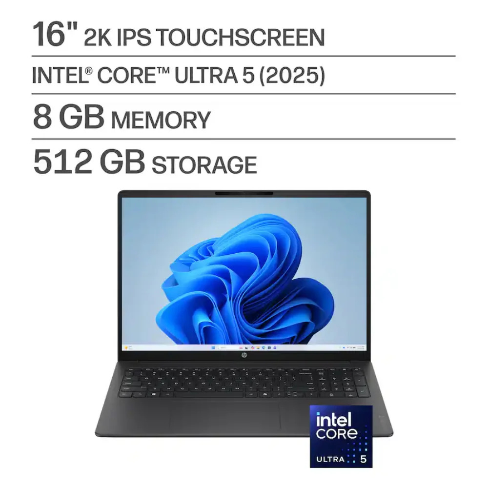 HP OmniBook 3 16-BU0305DX Laptop – Intel Core Ultra 5 255U